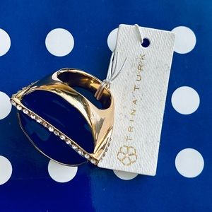 Trina Turk Jewelry - NWT Trina Turk Pave Bar Statement Ring - Sz: 8 Trina Turk Jewelry - NWT Trina Turk Pave Bar Statement Ring - Sz: 8